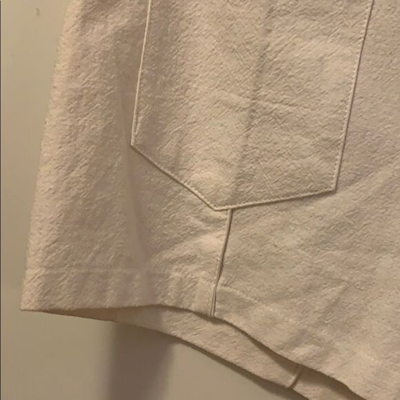 NWT HenriGirl High Waisted Ivory Linen Shorts - Picture 2 of 6